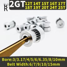 2gt Zahns cheibe 12 14 15 16 17 18 20 24 25 Zähne Bohrung 3/4/5/6/8/10mm Riemen breite 6/10mm 3D-Druckerscheibe gt2 Synchron räder