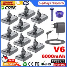 V6 21,6 v 6000 mAh Für Dyson Ersatz Batterie 18650 Li-Ion Batterie Für Dyson DC58 DC62 Staubsauger Akku