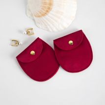 10pack Velvet Jewelry Snap Gift Packaging Bag Earrings Necklace Christmas Wedding Presents Pouches Travel Storage Button Sack