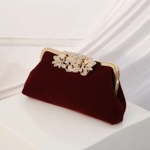 Frauen Strass Abend Clutch Taschen Funkelnden Kristall Diamant Party Handtasche Geldbörse Vintage Samt Hochzeit Cocktail Schulter Tasche