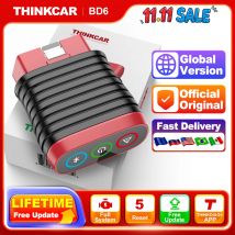 Escáner THINKCAR BD6 OBD2, sistema completo de aceite de diagnóstico IMMO ETS BLEED, reinicio de freno, vida útil gratuita, todos los coches a través de la aplicación THINKDIAG