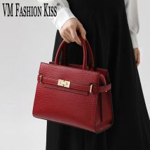 Vm Mode Kuss Rindsleder Leder elegante Damen handtasche ol Cross body Single Shoulder Bag Krokodil Taschen Luxus Handtaschen
