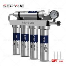 Wasserfilter aus Edelstahl 304, Trinkwasser, Haushalt, Küche, 5-stufiges Wasserfiltersystem, UF-Leitungswasserreiniger für Zuhause