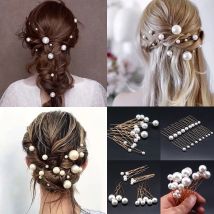 WLP U-förmigen Perle Braut Haarnadeln Haar Clips Hochzeit Simulierte Perle Frisur Design Werkzeuge Haar Schmuck Ornamente Zubehör