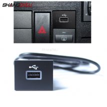 Adaptador de entrada USB negro para coche, Cable de interfaz de enchufe de flash con disco u de Audio y Radio para Ford Focus 2 Mk2 2009-2011