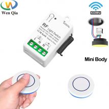 433 Mhz Wireless Smart Licht Schalter 110 V 220 V 10A Mini Relais Empfänger Wand Panel Fernbedienung Schalter für fan Lampe Luftbefeuchter