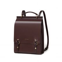 Cnoles Zaino in pelle da donna vintage Borsa a tracolla casual Borsa da viaggio per ragazze Borsa per libri scolastici universitari