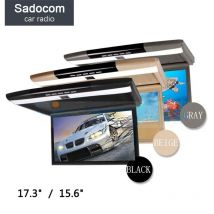 Stilvolle 17,3" / 15,6" Farb-TFT-LCD-Display 12V ~ 24V Dachmontage-Automonitor Flip-Down-Automonitor-Player HD 720P HDMI USB SD FM