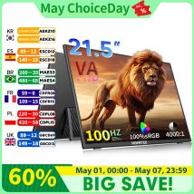 HGFRTEE Monitor da gioco portatile da 21,5 pollici Full HD 1080P 100Hz 4000:1 Schermo da gioco per PC a contrasto per pannello XBox PS4/5 Switch VA