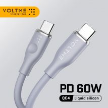 VOLTME 60W USB C a USB tipo C cavo 5A PD cavo di ricarica rapida QC 4.0 cavo TypeC per iPhone 15iPad Samsung Huawei Xiaomi