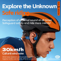 POLVCDG Auricolari wireless a conduzione ossea Bluetooth con 32 GB IPX6 Auricolari da corsa e da ciclismo resistenti al sudore e alla pioggia X15