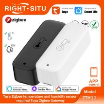 Tuya Waterproof Zigbee Temperature Sensor Humidity Sensor Hygrometer Thermometer IP65 Outdoor Work With Yandex Alexa