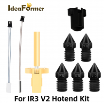 IdeaFormer IR3 V2 Estrusore Hotend Kit 0.4/0.6/0.8mm Hotend Sostituisci Kit Ugelli in acciaio temprato per stampante a nastro Ideaformer IR3 V2