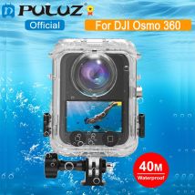 PULUZ Custodia subacquea per DJI Osmo 360 fotocamera subacquea da 40m per DJI Osmo 360, copertura impermeabile per fotocamera d'azione Osmo-360