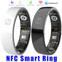 Keramik NFC Smart Ringe für Xiaomi Echtzeit Gesundheit Herzfrequenz Blutsauerstoff Schlafmonitor Sport Tracking IP68 & 5ATM Wasserdicht