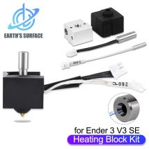 3D-Drucker-Teil-Hotend-Kit für Ender 3 V3 SE, Titanlegierung, Hals-Bimetall-Heatbreak, 24 V, 40 W, J-Kopf-Druckkopf für Ender-3 V3 SE