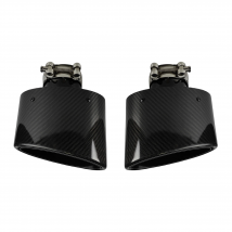 1 pz universale auto lucida in fibra di carbonio punta marmitta tubo di scarico ugello decorazione argento inossidabile ovale 150mm inclinazione sinistra destra