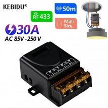 KEBIDU RF Drahtlose Fernbedienung Schalter AC 110V 220V 1CH relais 433Mhz Empfänger Modul Für lernen code sender Fernbedienung