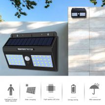LED Solar Wall Light PIR Human Motion Sensor 20LEDs IP45 Waterproof Patio Doorway Fence Lighting Human Sensor Street Lights