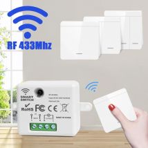 Wireless Wall Light Switch 433Mhz 1/2/3 Wall Light Panel Switch LED Interrupter Switch for Lighting 110V 220V Wireless Control