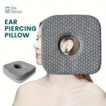 Cuscino per piercing all'orecchio per dormienti laterali, CNH e inflamazione del dolore all'orecchio, con un cuscino per dormire con foro per l'orecchio, cuscino per la protezione dell'orecchio