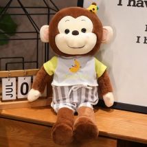 Banane Affe Puppe Simulation Plüsch Spielzeug Handgemachte Puppe Cartoon Anime Nette Kissen Kissen Hause Dekoration Kinder Geburtstag Geschenk