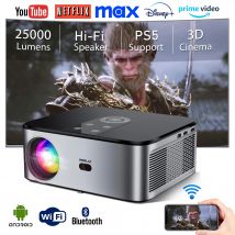 HORLAT 25000 Lumen Android 4K Proiettore LED Cinema 3D Full HD 1080P Video Home Theater Auto Keystone 5G WiFi Proyector portatile