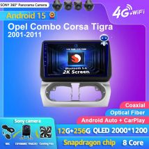 Android 15 Carplay Auto Bildschirm Auto Radio Multimedia Player Für Opel Combo Corsa Tigra 2001-2011 Autoradio Stereo 2din kopf Einheit