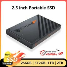 Tragbare SSD 2,5'' externe Festplatte 256 GB 512 GB 1 TB 2 TB USB 3.1 Typ C IP-Modellspeicher kompatibel für PC/Mac/Desktop