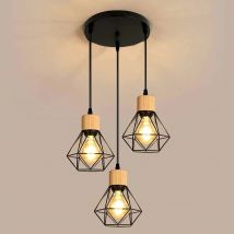 Lampada a sospensione Irion Lampade a sospensione in vetro trasparente Isola della cucina Lampada a sospensione in vetro nero E27 senza lampadina