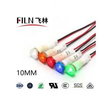 FILN 10mm 12v 24v 220v 110v  Signal Lamp Led Indicator Light with Various Length for Oven
