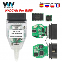 Do BMW K DCAN K+CAN FTDI Chip Do BMW OBD2 Automatyczne narzędzia diagnostyczne samochodu Skaner OBD 2 Przełącznik Kabel interfejsu USB K + DCAN do BMW