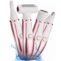 Rasoio elettrico da donna elettrico, rasoio elettrico portatile da donna, trimmer elettrico ricaricabile viso braccio corpo gamba inguine peli toelettatrice