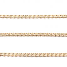 1Meter 5mm width Gold-Plate Stainless Steel Flat Chain Roll NK 1:1 Cuban Chains for Bracelet DIY Necklace Anklet Jewelry Making