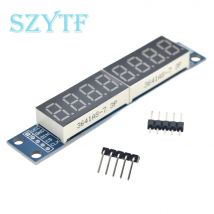 8-bitowy moduł wyświetlacza cyfrowego Wyświetlacz LED MAX7219 obsługuje kaskadową 8-bitową kontrolę portów szeregowych 3 IO