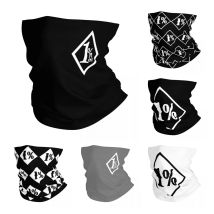 One Percenter 1 % Bandana-Halstuch, bedruckt, für Motorrad, Club, Biker, Wickelschal, multifunktionale Kopfbedeckung, Outdoor, Unisex, Erwachsene