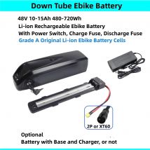 Rad power elektrische fracht fahrrad utility fahrrad batterie 48v 10ah 10.4ah 14ah 15ah batterie für