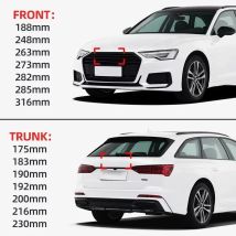 Car logo 4 ring front grille badge rear luggage compartment sticker For Audi A1 A3 A4 A5 A6 A7 A8 Q2 Q3 Q5 Q7 Auto Accessories