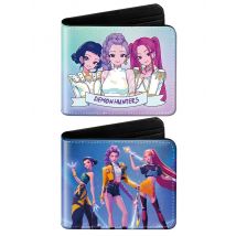 Cartoon PU Wallet Anime Print Short Mini Rumi Mira Zoey Saja Boys Figure Change Storage Bag Birthday Gift
