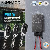 Wasserdicht RF433Mhz Universal Wireless Fernbedienung Schalter Drahtlose Empfänger AC110V 220V 30A Sender für Pumpe Beleuchtung tv