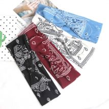 1pc Mode Stirnband für Frauen Boho Druck Vintage Kreuz Knoten Elastische Haarbänder Turban Bandanas Mädchen Haar Bands Haar Zubehör
