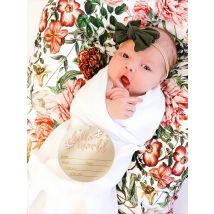 Ylsteed Hello World Newborn Sign Wooden Baby Announcement Sign Butterflies Stars Newborn Keepsakes Props Baby Photoshoot Ideas