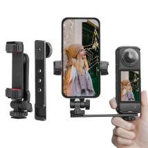 Telefonhalterung mit fester Halterung für Insta360 X5/Pocket 3/4 – Stabile Videoaufnahme, Erweiterung zum Stativ, feste Halterung mit Cold Shoe