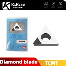 KaKarot TCMT110202 110204 PCD Diamond Milling Cutter Insert PCD Aluminum Alloy End Mill Tool CNC Carbide CBN Turning Lathe CBN