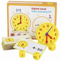 Zegar Montessori dla dzieci Zabawki edukacyjne Godzina Minuta Drugi Poznanie Dopasowywanie Puzzle