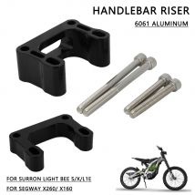 Motorcycle 15mm 25mm Handlebar Riser Head Up Raiser Adaptor For Surron Sur-Ron Lightbee Light Bee X S L1E Segway X260 Dirt EBike