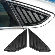 Copertura della feritoia del quarto del finestrino laterale posteriore dell'auto per Ford Fusion Mondeo MK5 2014 2015 2016 2017 2018 2019 decorazione esterna nera