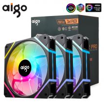 Aigo AM12PRO Rgb Fan Ventoinha PC 120mm Computer Case Fan Kit Water Cooler 4pin PWM CPU Cooling Fans 3pin5v argb 12cm Ventilador