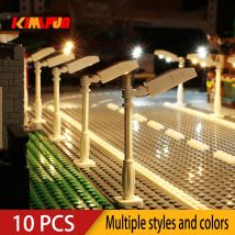 10 SZTUK 0,8 mm Pin RGB LED Klocki konstrukcyjne Lampa USB DIY Latarnia uliczna Miasto Elektryczne