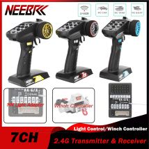 NEEBRC 7CH 2,4G Sender Wasserdicht Licht Adapter Winde Controller Empfänger Radio System für RC Auto MN99S MN78 MN82 tank Teil